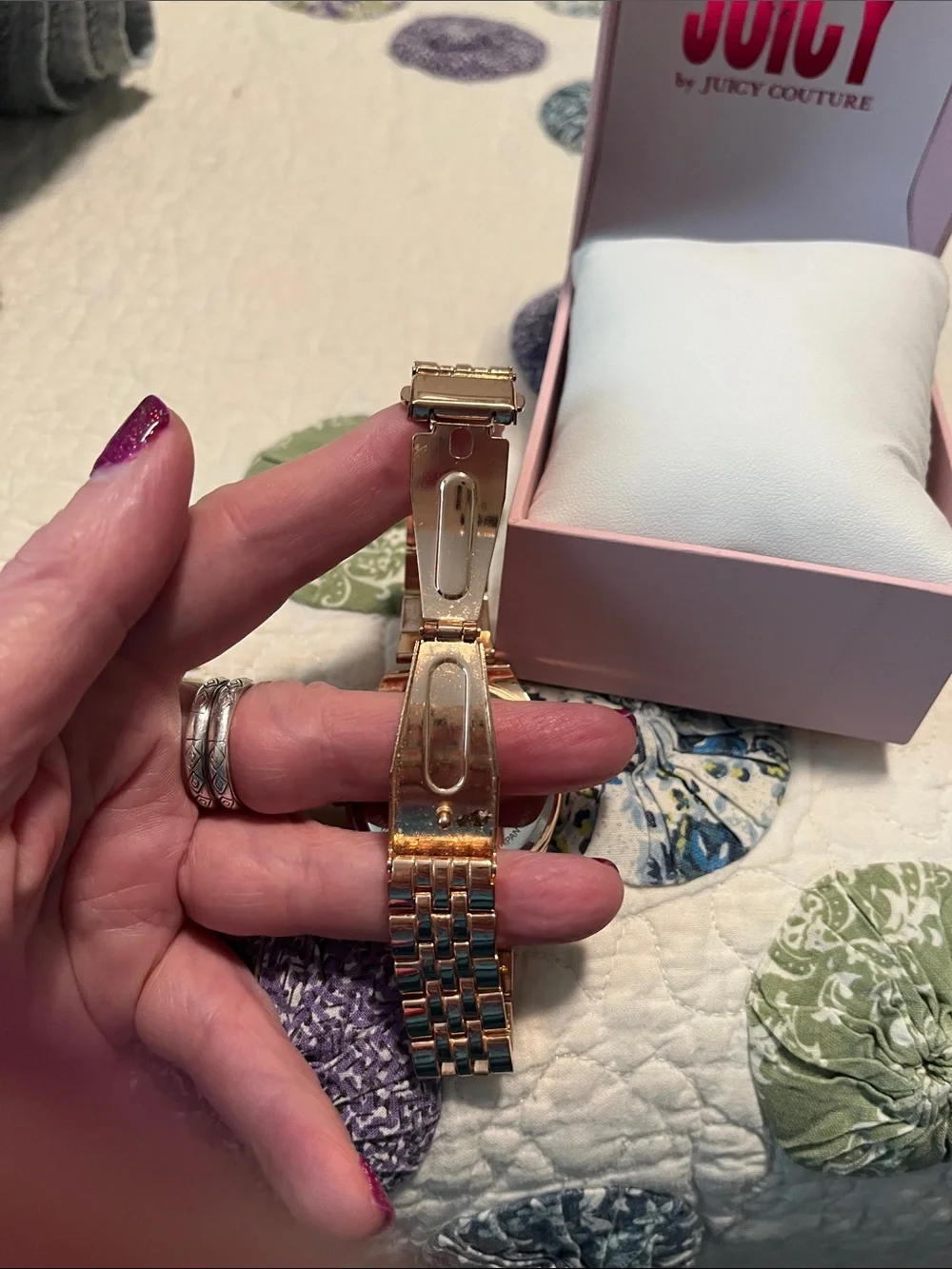 Juicy Couture Rose Gold Watch with Pink Sunray Dial. Never worn. - Picture 2 of 4